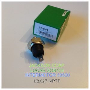LUCAS SOB104 OIL PRESSURE SWITCH FITS A WIDE RANGE OF CLASSICS WITH 1/8X27 NPTF