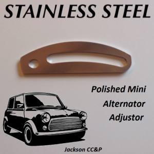 Classic Mini Alternator Adjust Bracket 12G2627 - Polished Stainless Steel