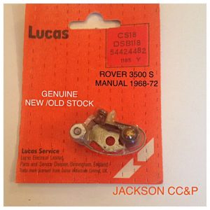NOS LUCAS DSB118  CONTACT Set  for ROVER 3500S P6 1968-72, 54424482 CS18