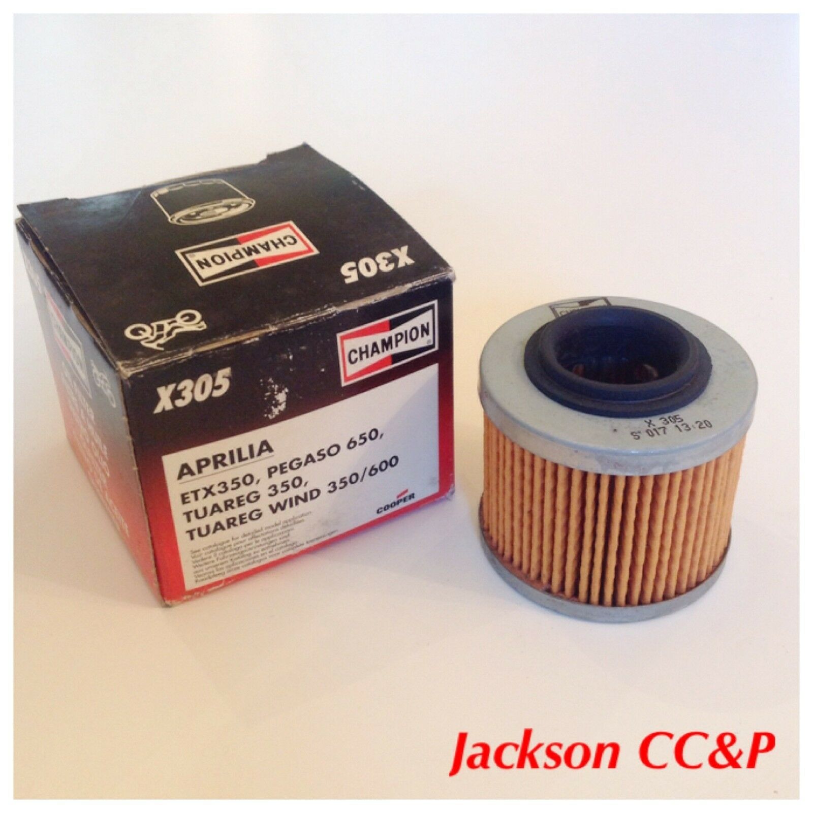Champion X305 Motorcycle Oil Filter for APRILIA EXT350, PEGASO 650, TUAREG 350