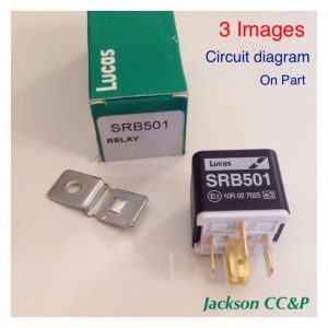 Lucas SRB501 Jaguar XJ6, XJ12 Fan Relay SRB525, 906185, XRL105
