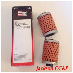 Champion X317 Oil Filter for BMW  R45, R65, R75, R80TT,  R100 (not oil cooled)
