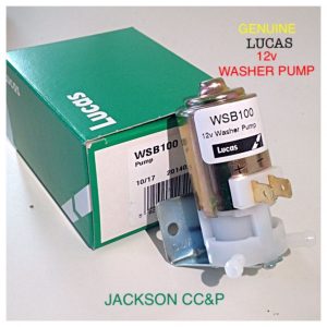 LUCAS WSB100/GWW125/STC575 CLASSIC 12v WASHER PUMP MINI,LAND ROVER,TRIUMPH,MINOR