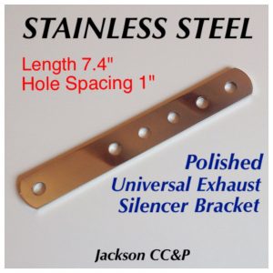 Universal Exhaust Silencer Bracket for Cafe Racer/Bobba Custom Stainless Steel