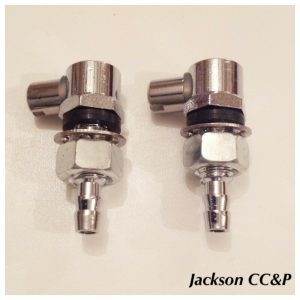 Classic Car Single Windscreen Washer Jet Pair - Chrome - MGB, MGA, Universal