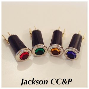 4 x Lucas Style Hexagonal Jewel Warning Lights Amber, Blue, Green, Red