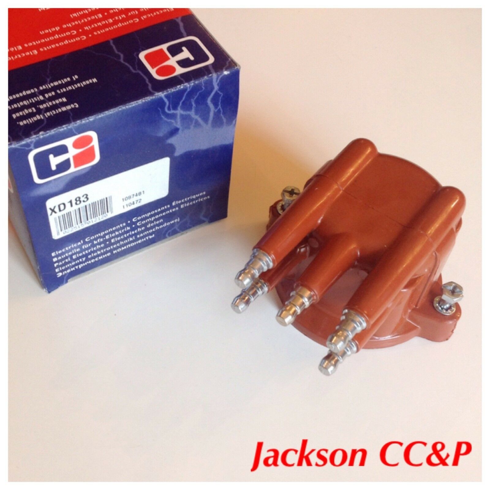 CI XD183 Distributor Cap PEUGEOT 405, CITROEN AX, BX 1882-94 DDB498, 5940 49