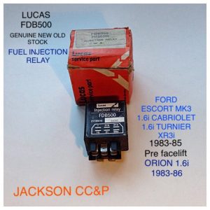 FORD ESCORT 1983-85 MK3 1.6i LUCAS FUEL INJECTION RELAY FDB500 BOSCH 0280230113