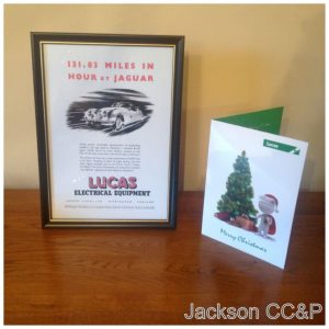 Jaguar XK120 Vintage 1950's Lucas Artwork Reprint