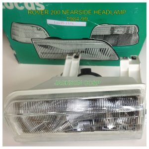 ROVER 200 FRONT HEADLAMP NEARSIDE/PASSENGER UK GENUINE LUCAS LWB159 NEW IN BOX